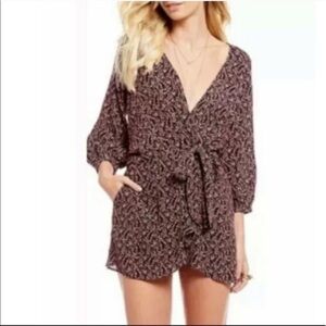 Free‎ People Clara Dress NWT Wrap Ditsy Floral 90s Y2K Boho Mini Dress Small